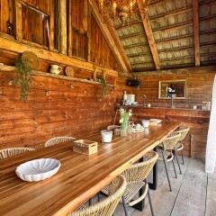 Landhaus Vorderberg Tuinchalet gezellig eten en drinken